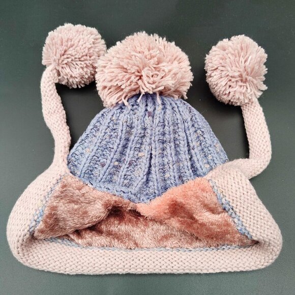 Women Lightgray Winter Peruvian Cover Ears Beanie Hat Ear Flaps Sherpa Snow main image 7